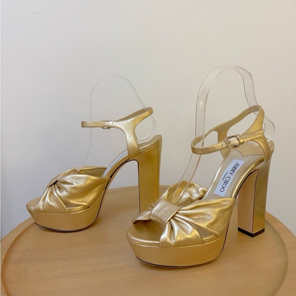 Jimmy Choo Heloise Platform Heel Sandals - Picture 12 of 16